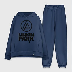 Женский костюм оверсайз Linkin Park, цвет: тёмно-синий