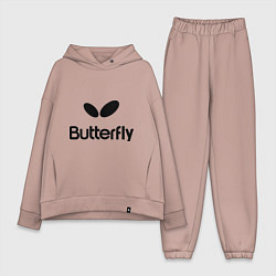 Женский костюм оверсайз Butterfly Logo