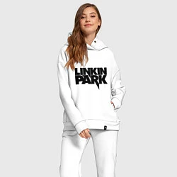 Женский костюм оверсайз Linkin Park, цвет: белый — фото 2