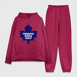 Женский костюм оверсайз Toronto Maple Leafs, цвет: маджента