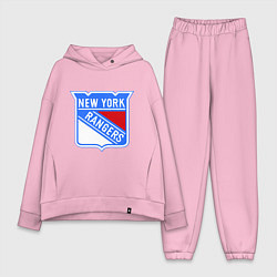 Женский костюм оверсайз New York Rangers, цвет: светло-розовый