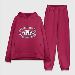 Женский костюм оверсайз Montreal Canadiens, цвет: маджента