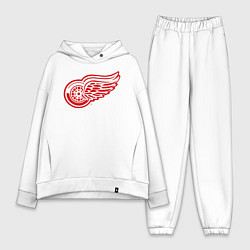 Женский костюм оверсайз Detroit Red Wings, цвет: белый