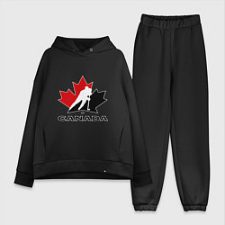 Женский костюм оверсайз Canada, цвет: черный