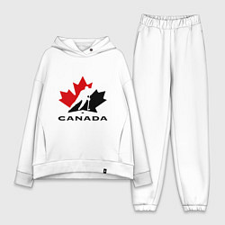 Женский костюм оверсайз Canada, цвет: белый