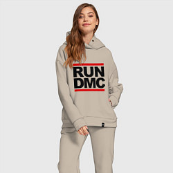 Женский костюм оверсайз Run DMC, цвет: миндальный — фото 2