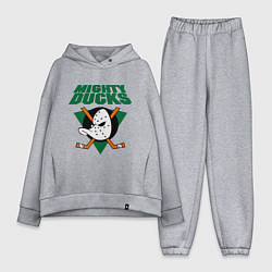 Женский костюм оверсайз Anaheim Mighty Ducks, цвет: меланж