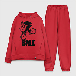 Женский костюм оверсайз BMX 3, цвет: красный