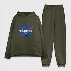 Женский костюм оверсайз Tardis NASA, цвет: хаки