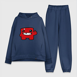 Женский костюм оверсайз Super Meat Boy, цвет: тёмно-синий