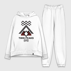 Женский костюм оверсайз Twin Peaks House, цвет: белый