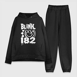 Женский костюм оверсайз Blink-182 цвета черный — фото 1