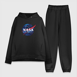 Женский костюм оверсайз NASA: Cosmic Logo, цвет: черный