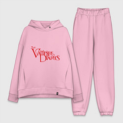 Женский костюм оверсайз The Vampire Diaries, цвет: светло-розовый