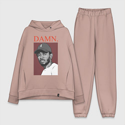 Женский костюм оверсайз Kendrick Lamar: DAMN, цвет: пыльно-розовый