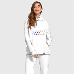Женский костюм оверсайз BMW Motor Contur, цвет: белый — фото 2