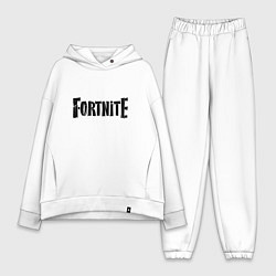 Женский костюм оверсайз Fortnite Logo, цвет: белый
