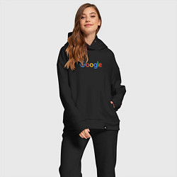 Женский костюм оверсайз Google, цвет: черный — фото 2
