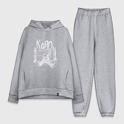 Женский костюм оверсайз Korn, цвет: меланж