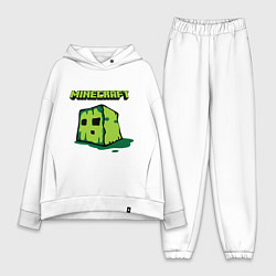 Женский костюм оверсайз Minecraft Creeper, цвет: белый