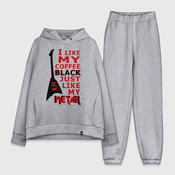 Женский костюм оверсайз Mindless Self Indulgence - Coffee black, цвет: меланж