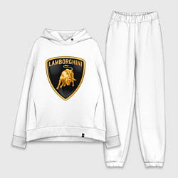 Женский костюм оверсайз Lamborghini logo