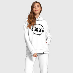 Женский костюм оверсайз Marshmello Music, цвет: белый — фото 2