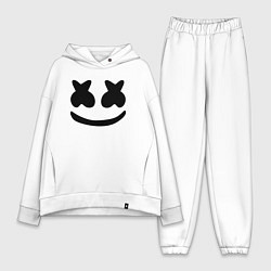 Женский костюм оверсайз Marshmello, цвет: белый