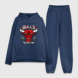 Женский костюм оверсайз Chicago Bulls est. 1966, цвет: тёмно-синий