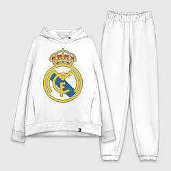 Женский костюм оверсайз Real Madrid FC, цвет: белый