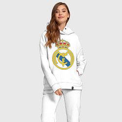 Женский костюм оверсайз Real Madrid FC, цвет: белый — фото 2