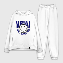 Женский костюм оверсайз Nevermind Nirvana, цвет: белый