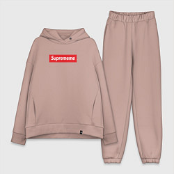 Женский костюм оверсайз Suprememe, цвет: пыльно-розовый