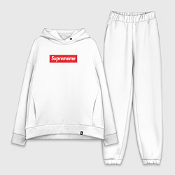 Женский костюм оверсайз Suprememe, цвет: белый