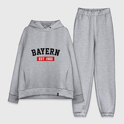 Женский костюм оверсайз FC Bayern Est. 1900, цвет: меланж