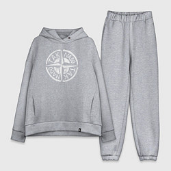 Женский костюм оверсайз Taknado Stone Island, цвет: меланж