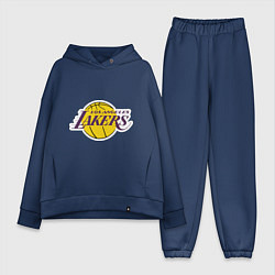 Женский костюм оверсайз LA Lakers, цвет: тёмно-синий