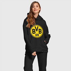 Женский костюм оверсайз BVB 09, цвет: черный — фото 2