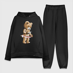 Женский костюм оверсайз Nasty Bear, цвет: черный