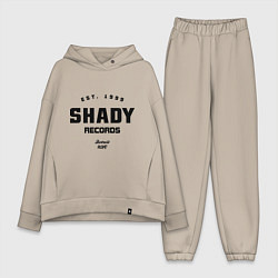 Женский костюм оверсайз Shady records, цвет: миндальный