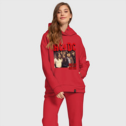 Женский костюм оверсайз Girls got the rhythm, цвет: красный — фото 2
