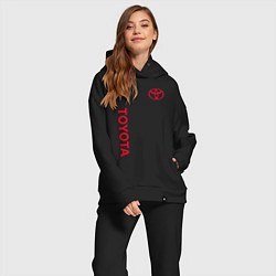 Женский костюм оверсайз TOYOTA, цвет: черный — фото 2