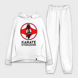 Женский костюм оверсайз Karate Kyokushin, цвет: белый