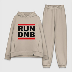Женский костюм оверсайз RUN DNB, цвет: миндальный