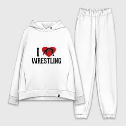 Женский костюм оверсайз I love wrestling