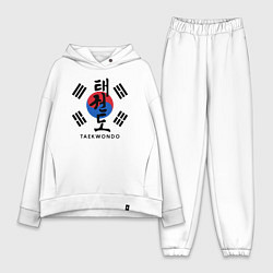 Женский костюм оверсайз Taekwondo, цвет: белый