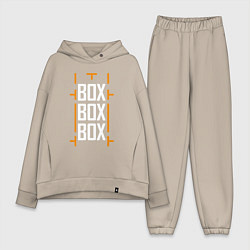 Женский костюм оверсайз Box box box