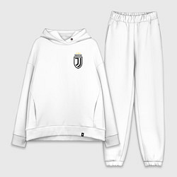 Женский костюм оверсайз JUVENTUS, цвет: белый