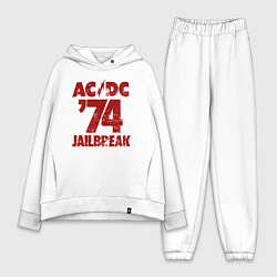 Женский костюм оверсайз ACDC 74 jailbreak, цвет: белый