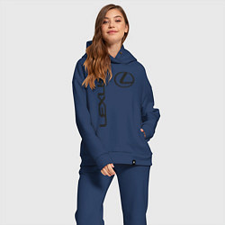 Женский костюм оверсайз LEXUS, цвет: тёмно-синий — фото 2